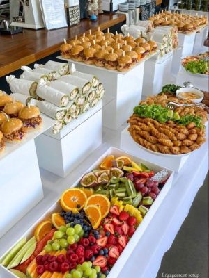 Pin by rae sims on • dream business inspo _ Party food buffet, Buffet food, Catering ideas food #WeddingDayDelicacies